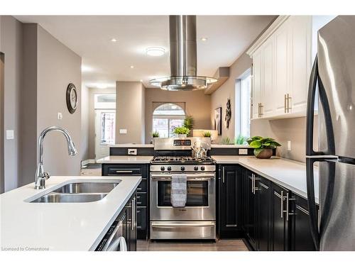 57 Century Street, Hamilton, ON - Indoor Photo Showing Kitchen With Stainless Steel Kitchen With Double Sink With Upgraded Kitchen