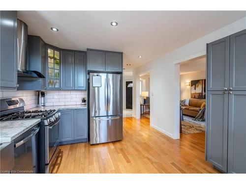 138 Beaverbrook Avenue, Hamilton, ON - Indoor Photo Showing Kitchen With Stainless Steel Kitchen