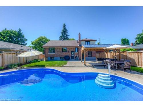 6 Shirley Street, Dundas, ON - Outdoor With In Ground Pool With Backyard