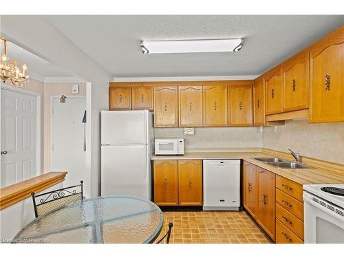 407-7 Gale Crescent, St. Catharines, ON - Indoor Photo Showing Kitchen With Double Sink