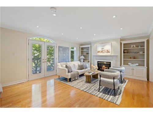 126 Brant Street, Oakville, ON - Indoor Photo Showing Living Room With Fireplace