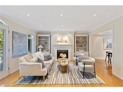 126 Brant Street, Oakville, ON - Indoor Photo Showing Living Room With Fireplace