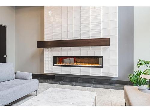 402-181 James Street N, Hamilton, ON - Indoor With Fireplace