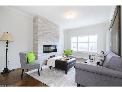 2124 Nipigon Drive, Oakville, ON - Indoor Photo Showing Living Room With Fireplace