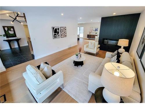 72 Auchmar Road, Hamilton, ON - Indoor Photo Showing Living Room With Fireplace