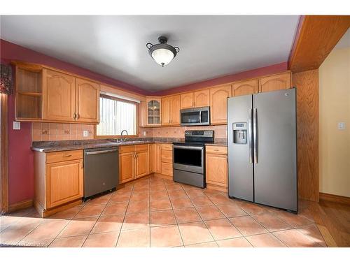 204 Picton Street E, Hamilton, ON - Indoor Photo Showing Kitchen With Double Sink