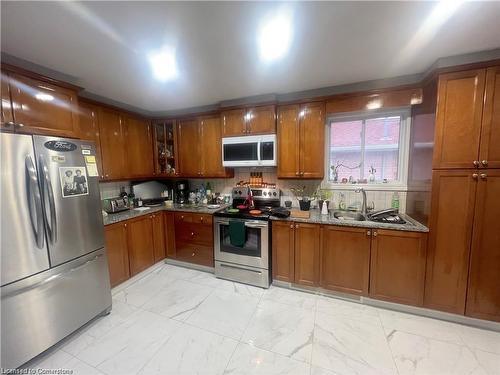 208 Picton Street E, Hamilton, ON - Indoor Photo Showing Kitchen With Double Sink