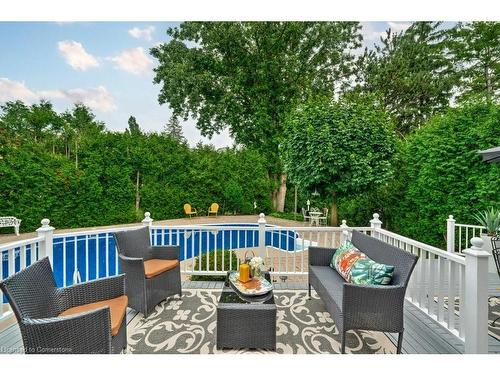 2182 Maplewood Drive, Burlington, ON - Outdoor With In Ground Pool With Deck Patio Veranda