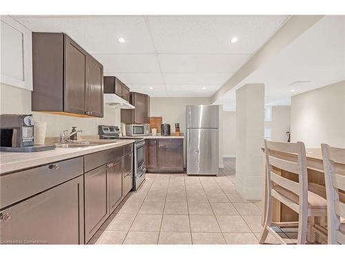 1617 Main Street E, Hamilton, ON - Indoor Photo Showing Kitchen With Double Sink