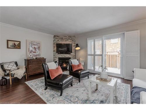 14 Montclair Crescent, Simcoe, ON - Indoor Photo Showing Living Room With Fireplace