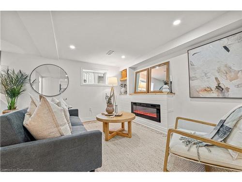 20 Walter Avenue S, Hamilton, ON - Indoor Photo Showing Other Room With Fireplace