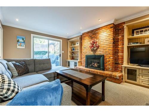 2014 Cavendish Drive, Burlington, ON - Indoor Photo Showing Living Room With Fireplace