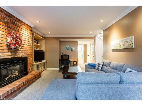 2014 Cavendish Drive, Burlington, ON - Indoor Photo Showing Living Room With Fireplace