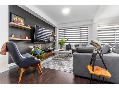 55 Yale Drive, Hamilton, ON - Indoor Photo Showing Living Room With Fireplace