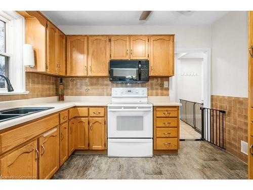 678 Brighton Avenue, Hamilton, ON - Indoor Photo Showing Kitchen With Double Sink