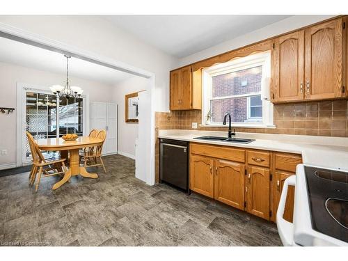 678 Brighton Avenue, Hamilton, ON - Indoor Photo Showing Kitchen With Double Sink