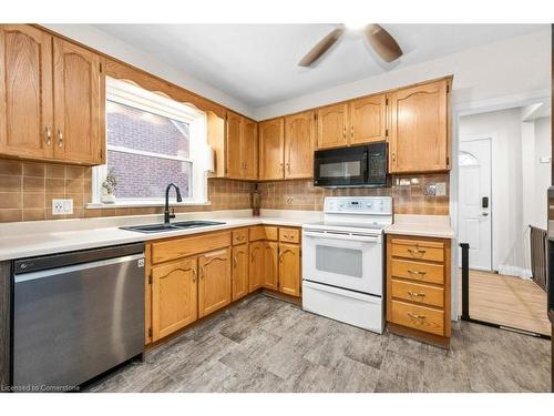 678 Brighton Avenue, Hamilton, ON - Indoor Photo Showing Kitchen With Double Sink