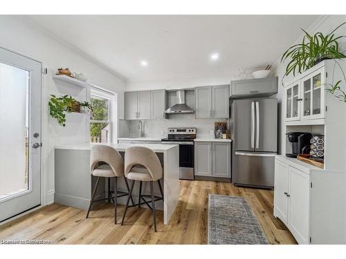 491 Ferguson Avenue N, Hamilton, ON - Indoor Photo Showing Kitchen With Stainless Steel Kitchen