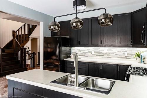 65 Crawford Drive, Hamilton, ON - Indoor Photo Showing Kitchen With Double Sink