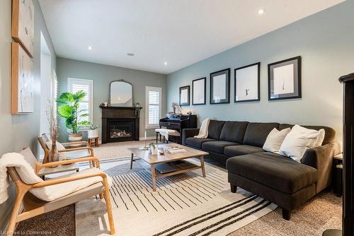 65 Crawford Drive, Hamilton, ON - Indoor Photo Showing Living Room With Fireplace