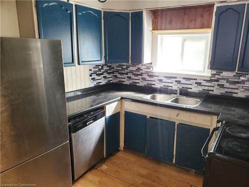 54 Douglas Avenue, Hamilton, ON - Indoor Photo Showing Kitchen With Double Sink