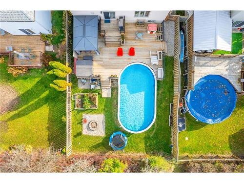 78 Celtic Drive, Caledonia, ON - Outdoor With Above Ground Pool