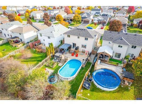 78 Celtic Drive, Caledonia, ON - Outdoor With Above Ground Pool With View