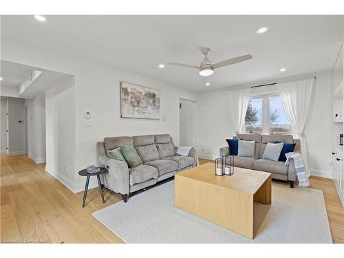 47 Haldibrook Road, Caledonia, ON - Indoor Photo Showing Living Room With Fireplace