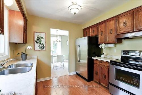 23 Alto Drive, Hamilton, ON - Indoor Photo Showing Kitchen With Double Sink