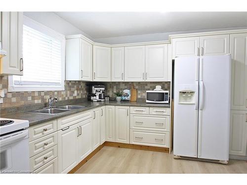 129 Birge Street, Hamilton, ON - Indoor Photo Showing Kitchen With Double Sink