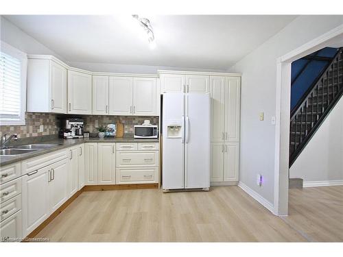 129 Birge Street, Hamilton, ON - Indoor Photo Showing Kitchen With Double Sink