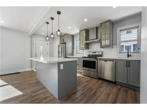 27 Glengrove Avenue, Hamilton, ON - Indoor Photo Showing Kitchen With Stainless Steel Kitchen With Upgraded Kitchen