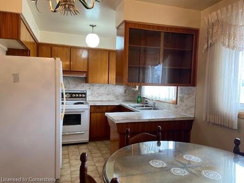 245 Nugent Drive, Hamilton, ON - Indoor Photo Showing Kitchen With Double Sink