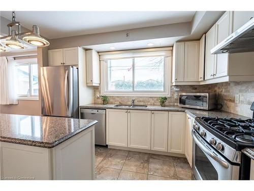 83 Mountbatten Drive, Hamilton, ON - Indoor Photo Showing Kitchen With Double Sink