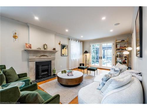 165 Aberdeen Avenue, Hamilton, ON - Indoor Photo Showing Living Room With Fireplace