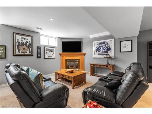 361 Mcnichol Crescent, Burlington, ON - Indoor Photo Showing Living Room With Fireplace