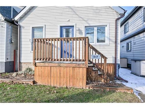 417 Paling Avenue, Hamilton, ON - Outdoor With Deck Patio Veranda With Exterior