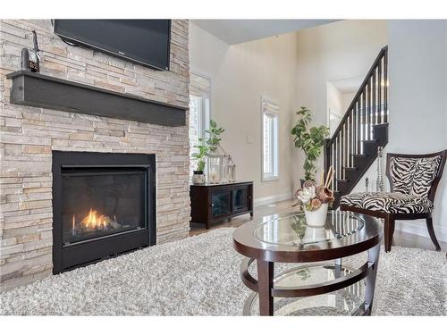 44 Fraserwood Court, Cambridge, ON - Indoor Photo Showing Living Room With Fireplace