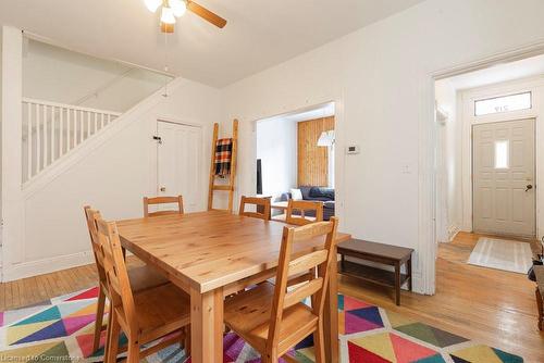 217 Gibson Avenue, Hamilton, ON - Indoor Photo Showing Dining Room