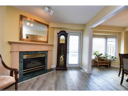 151 Dicenzo Drive, Hamilton, ON - Indoor Photo Showing Living Room With Fireplace