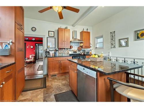 35 Jones Street, Hamilton, ON - Indoor Photo Showing Kitchen With Double Sink