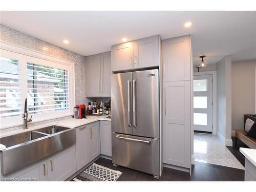 24 East 39Th Street, Hamilton, ON - Indoor Photo Showing Kitchen With Stainless Steel Kitchen With Double Sink