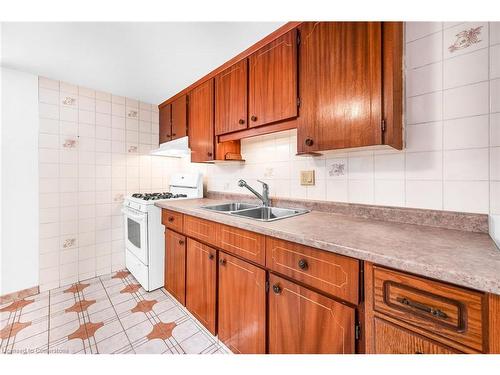 144 Deschene Avenue, Hamilton, ON - Indoor Photo Showing Kitchen With Double Sink