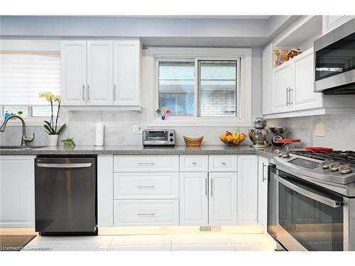 805 Stone Church Road, Hamilton, ON - Indoor Photo Showing Kitchen With Double Sink