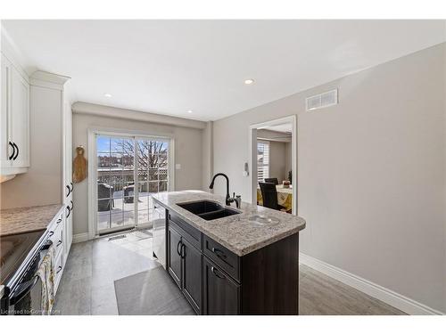 161 Twin Crescent, Hamilton, ON - Indoor Photo Showing Kitchen With Double Sink