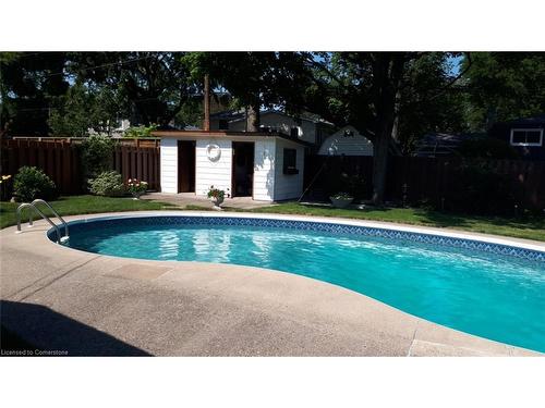 251 Tottenham Road, Burlington, ON - Outdoor With In Ground Pool With Backyard