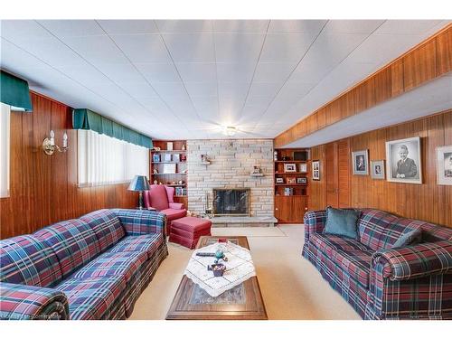 251 Tottenham Road, Burlington, ON - Indoor Photo Showing Living Room With Fireplace