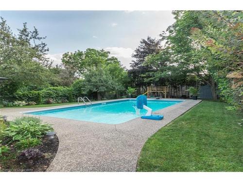 1142 Stanley Drive, Burlington, ON - Outdoor With In Ground Pool With Backyard