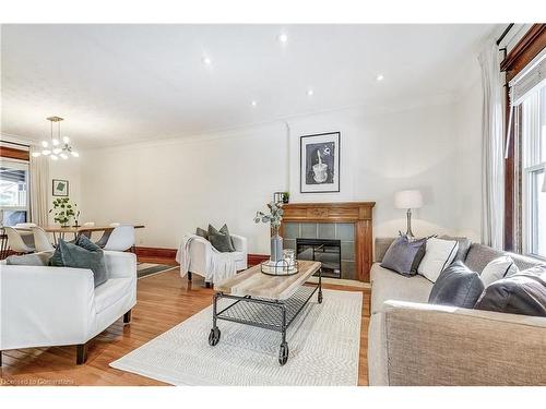 29 East 21St Street, Hamilton, ON - Indoor Photo Showing Living Room With Fireplace