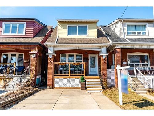 153 Connaught Avenue N, Hamilton, ON - Outdoor With Deck Patio Veranda With Facade